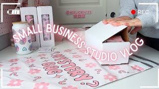 Small Business Studio Vlog | ASMR Packing Orders Small Business, Pack Orders With Me Small Business