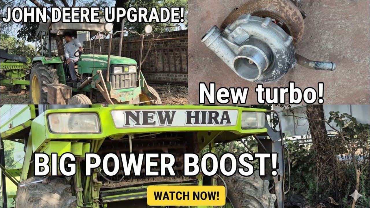 New hira 985 combine service day 1 / turbo upgrade john deere 5310