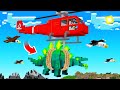 I BUILT a DINOSAUR HELICOPTER in Minecraft!