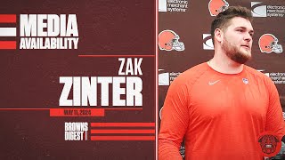 Zak Zinter Talks About About His First Day Of Practice At Browns Rookie Minicamp