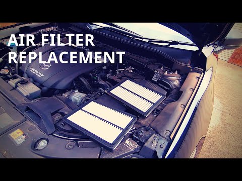 How To Replace The Engine Air Filter Element in a Mazda CX5 – DIY