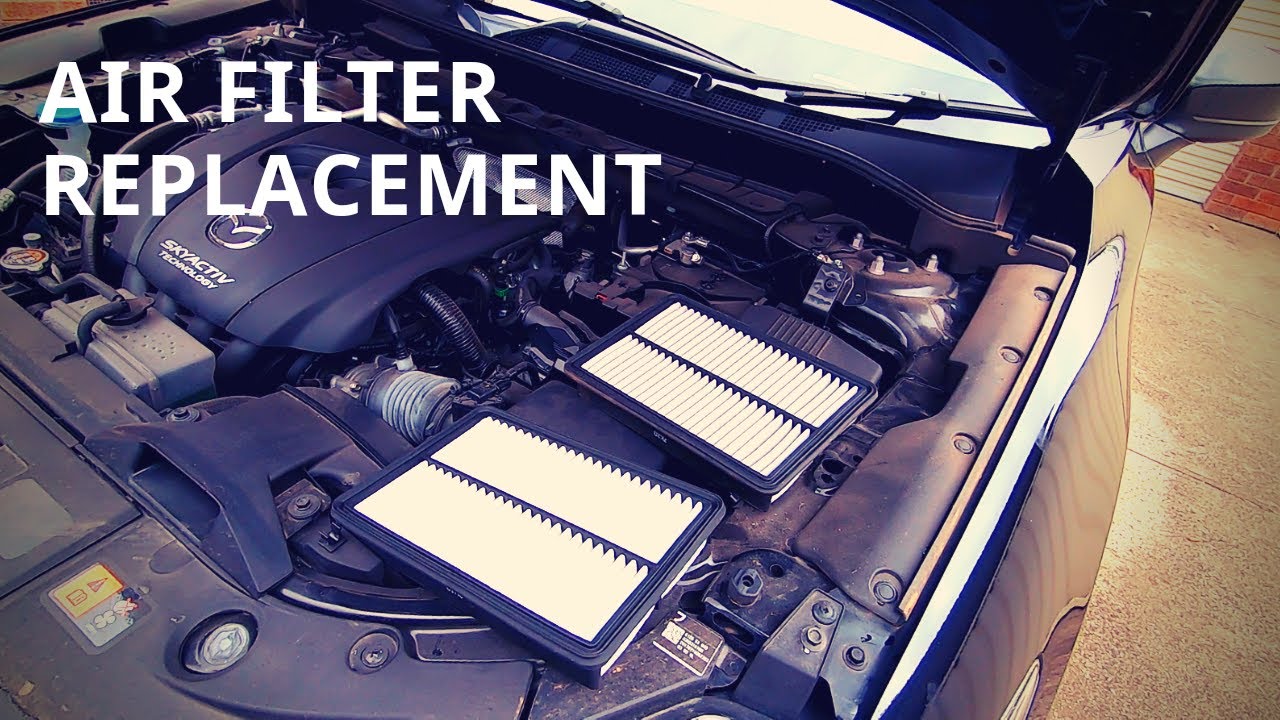How To Replace The Engine Air Filter Element in a Mazda CX5 DIY YouTube