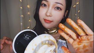 ASMR Intense Honey Ear Massage Relaxing (almost no talking)