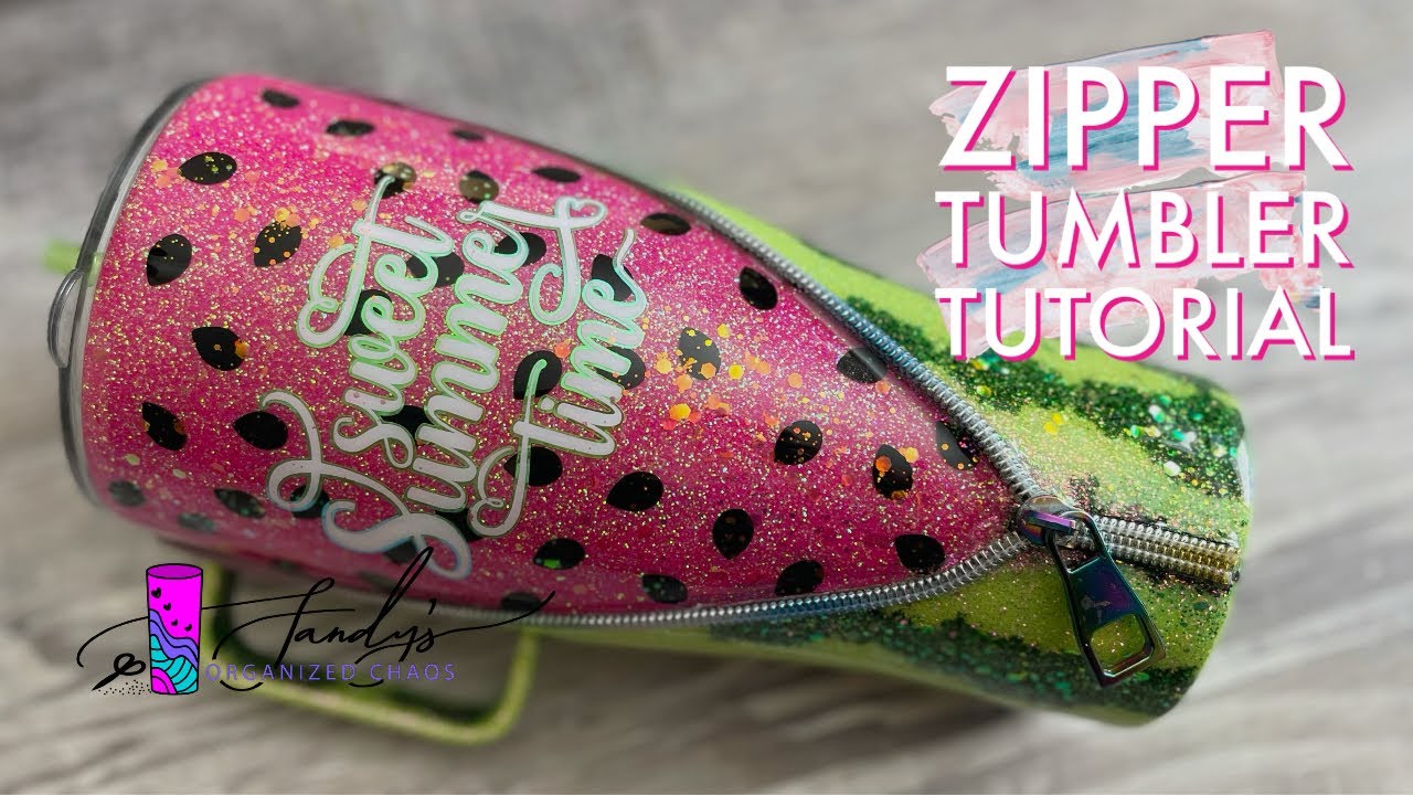 Watermelon Zipper Tumbler Tutorial 