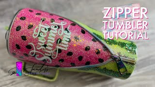 Watermelon Zipper Tumbler Tutorial