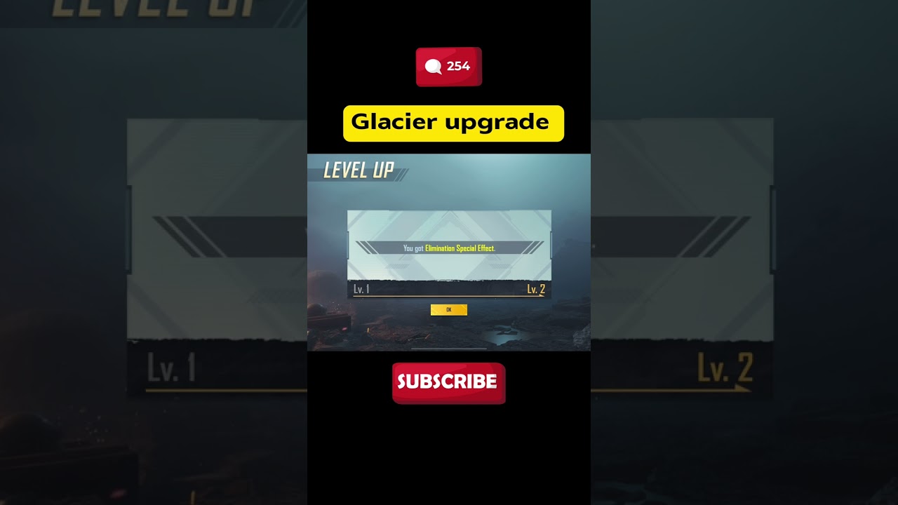 M416 glacier upgrade🔥❤️