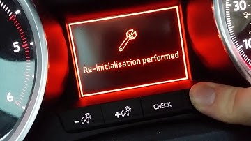 How to reset service / maintenance light (spanner) Peugeot 508