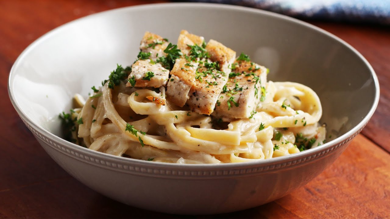 The Best Dairy-Free Chicken Alfredo • Tasty