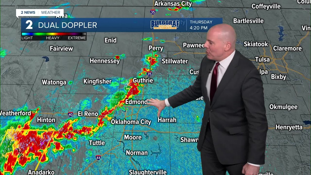 Spotty storms possible into the weekend - YouTube