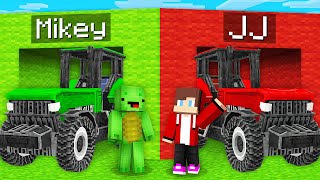 Mikey TRACTOR vs JJ TRACTOR Survival Battle in Minecraft (Maizen)