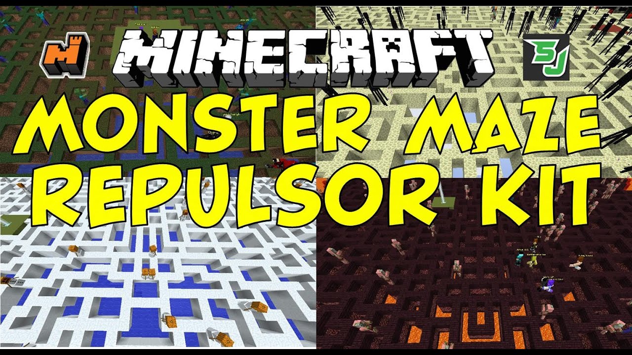 Minecraft: Mineplex Monster Maze Repulsor Kit Review - YouTube