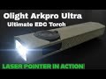 ArkPro Ultra EDC from Olight with Laser, Spot, Flood & Blue UV Light Perfect for Hunting & Camping
