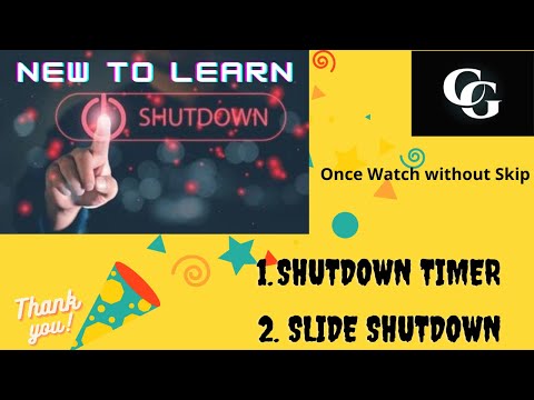 How to Set PC Auto shutdown timer in Windows |Windows tutorial| #techchannelcg|#shutdowntimer