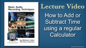 How to Add or Subtract Time using a regular Calculator