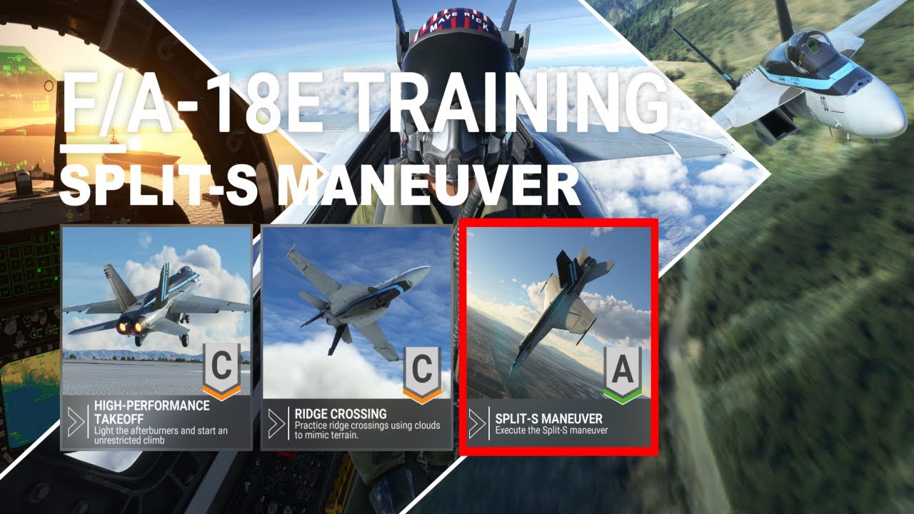 MSFS 2020 | NEW UPDATE | Split-S Maneuver | Topgun Maverick | FA18