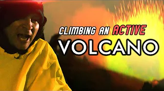 I climbed an active volcano