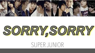Download Lagu 【日本語訳 カナルビ】SORRY,SORRY /  SUPER JUNIOR MP3 Download Lagu 【日本語訳 カナルビ】SORRY,SORRY /  SUPER JUNIOR MP3