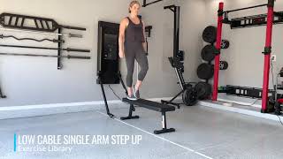 Low Cable Single Arm Step Up