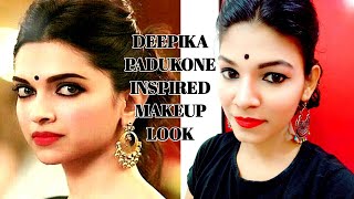 DEEPIKA PADUKONE INSPIRED MAKEUP LOOK|MAKEUP LOOK FOR INDIAN OUTFITS|MAKEUP WITH AFFORDABLE PRODUCTS