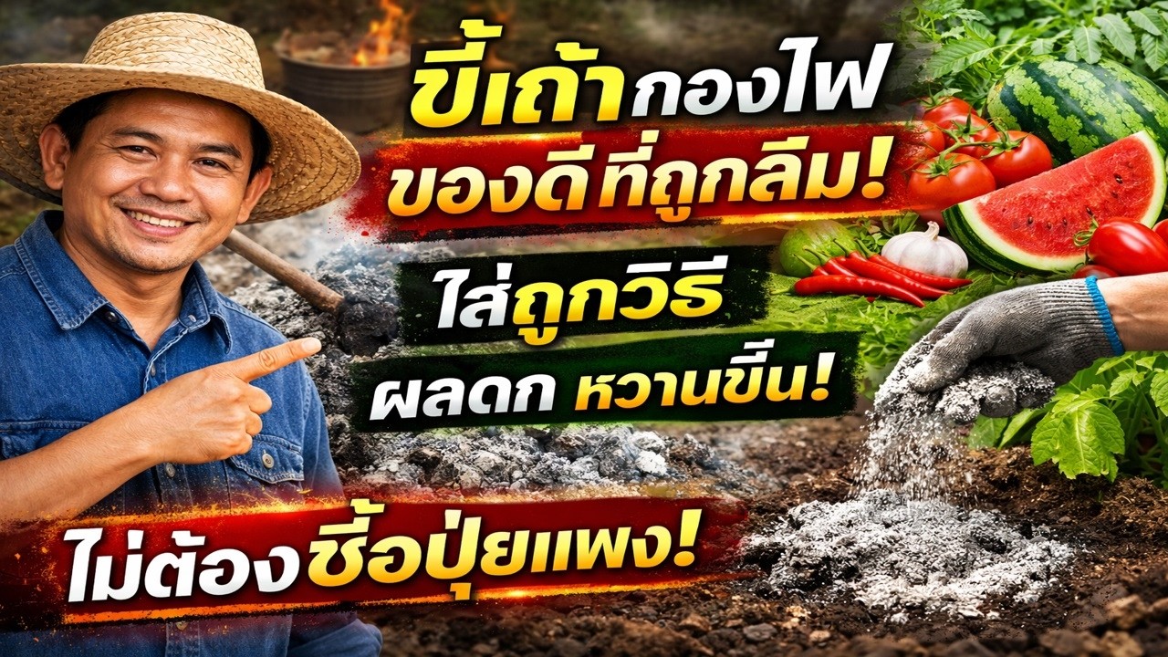 ขี้เถ้าในงานเกษตร: ประโยชน์ ข้อควรระวัง และวิธีใช้ที่ถูกต้อง