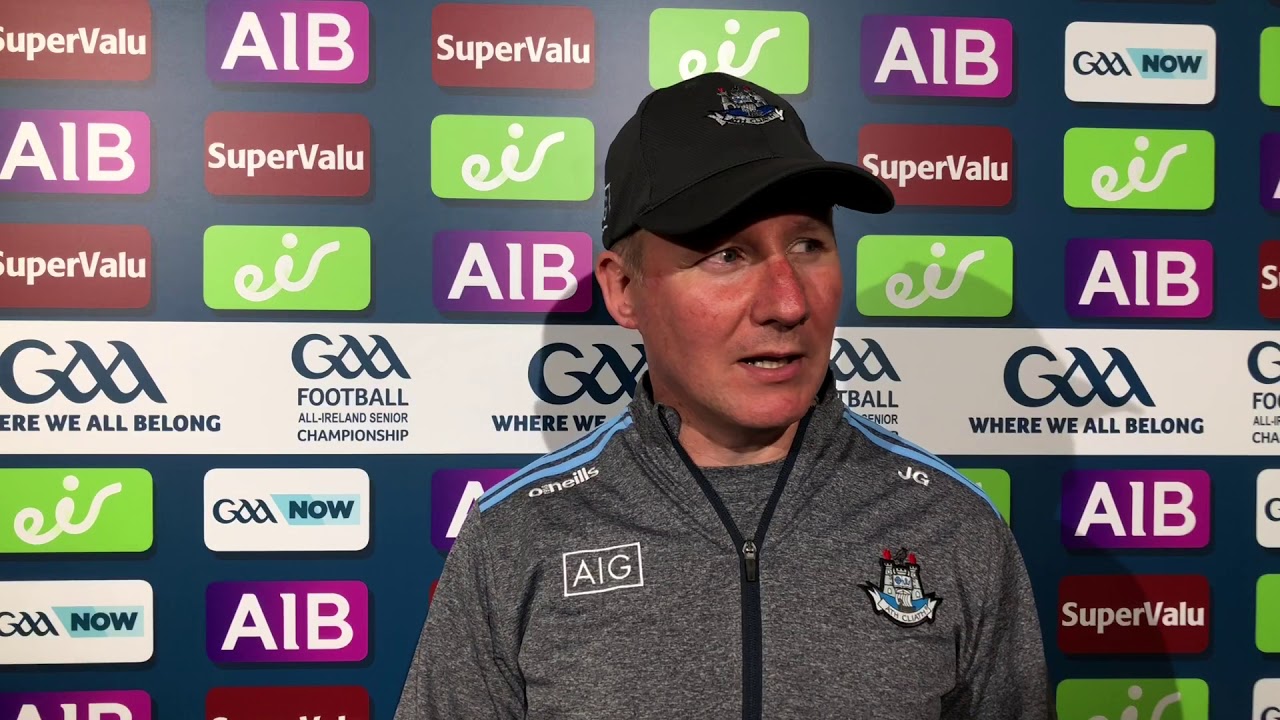Jim Gavin reacts to Dublin’s victory over Cork in the All-Ireland SFC Quarter-Final