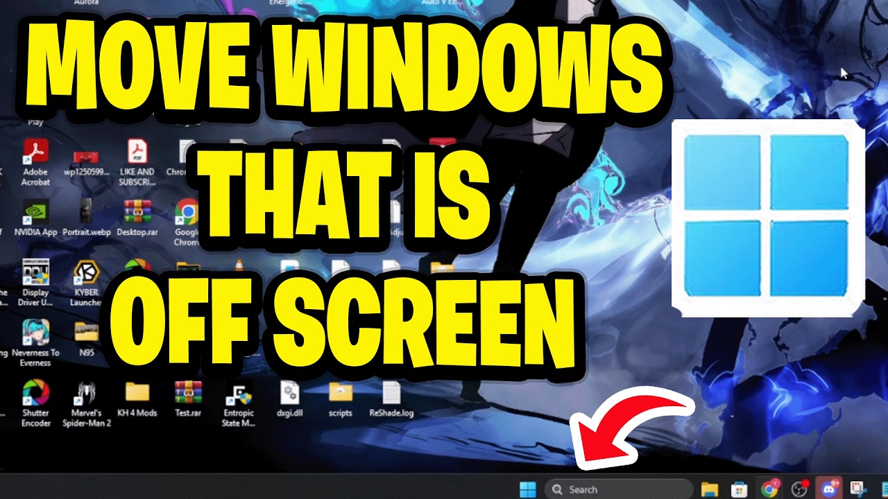 How To Move Window That Is Off Screen - Get Back On - YouTube