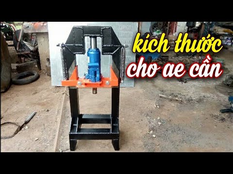 Video Máy ép thuỷ lực tự chế.chia sẻ kinh nghiệm, kích thước - youtube