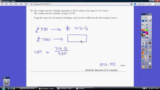 12) Edexcel IGCSE Foundation 2F - 17 January 2017 Q12