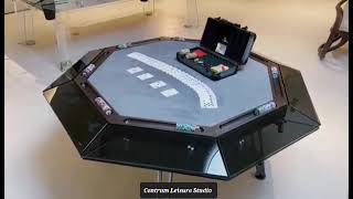 Berlin Glass Poker Table