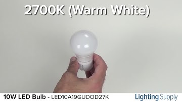 TCP 10W LED A19 Bulb (LED10A19GUDOD27K)