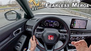 How to Merge Without Crashing! Safe and Fearless Highway Driving - (POV)