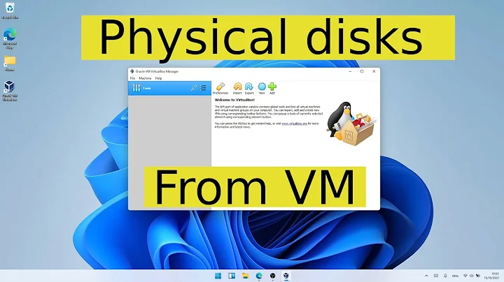VirtualBox tutorial - How to access physical disks and partitions from a virtual machine