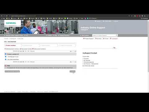 Download CAD Drawings and Datasheets using Siemens Industry Online Support