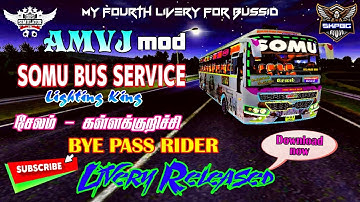 SOMU bus livery 4k HD| Salem 🔁Kallakurichi| AMVJ mod 🎀| Download Now 💫|LINK IN DESCRIPTION| SKPBG ❤️