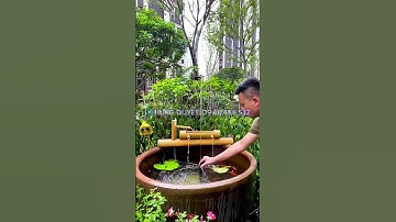 Đài Phun Nước Mini Thay Đổi Hoàn Toàn Không Gian Sống Của Bạn! #ĐàiPhunNướcMini#TrangTríSânVườn