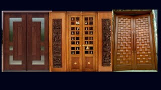 latest wooden doors for home| wooden double front door design| modern wooden double main door