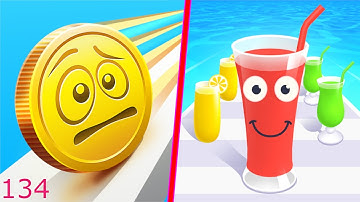 Coin Rush Vs Juice Run Android iOS Mobile Gameplay Walkthrough 134