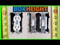 Height of Outlet & Switch Boxes & Receptacle Location Tips