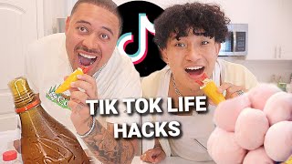 Trying Tik Tok Life Hacks W/ Mightyduck! *CRAZY*