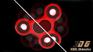 Fidget Spinner Animation • Beautiful Relaxing Music screenshot 1