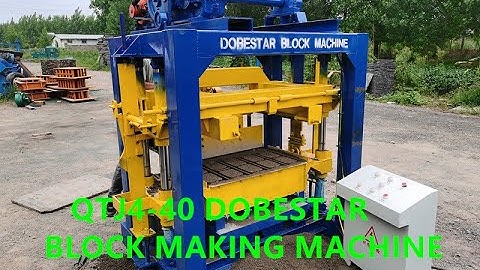 QTJ4-40 Simple Semi Automatic  Block Making Machine For Small Brick Business Investment