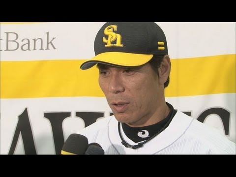 勝率5割目前 ソフトバンク秋山監督のインタビュー 2012.08.11 H-E