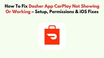 Hoe u kunt oplossen dat de Dasher-app CarPlay niet wordt weergegeven of werkt - Installatie, mach...