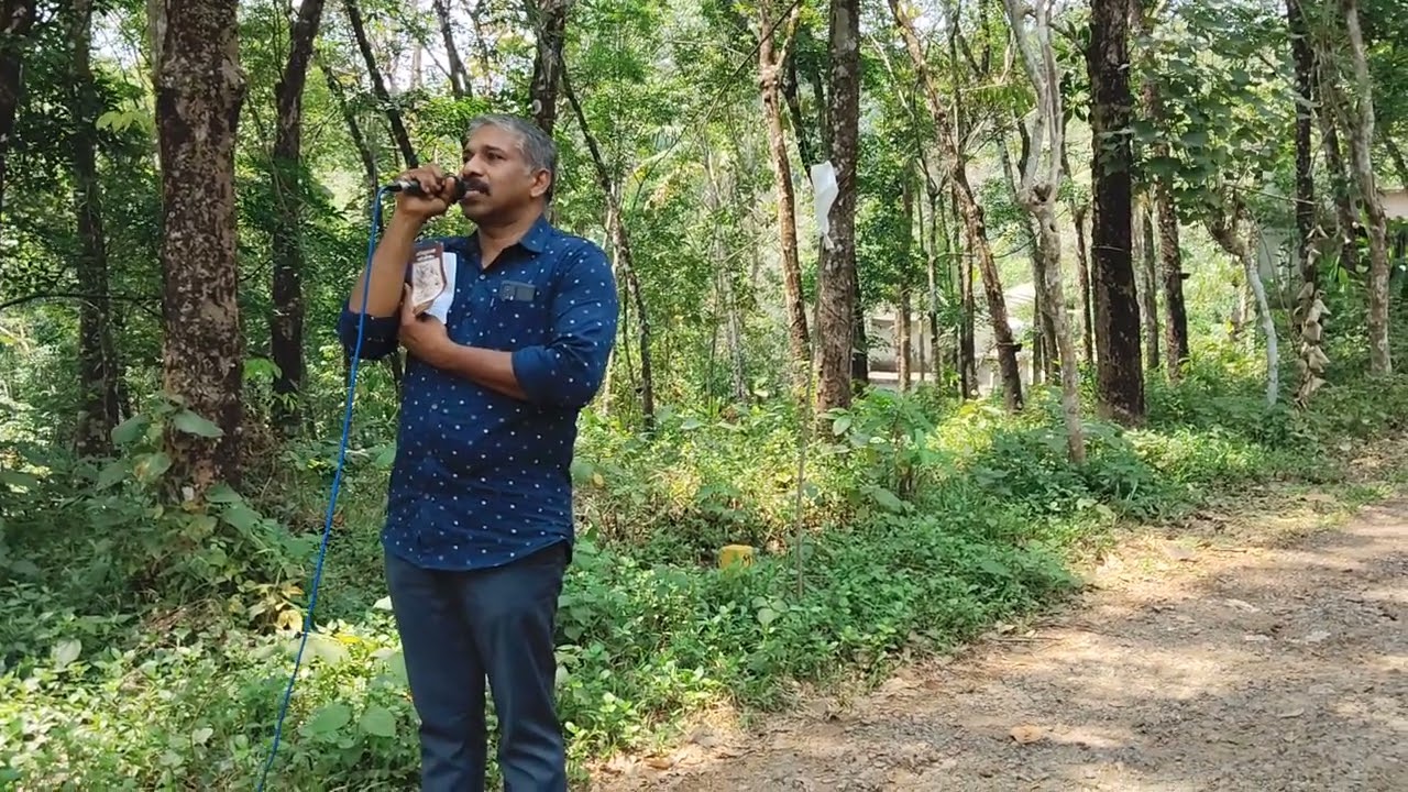Open air meeting - Gospel shared by Bro Jinu Thomas, Mavelikkara. Organised by Manjadi Brethren Assy 