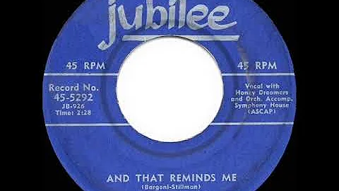 1957 HITS ARCHIVE: And That Reminds Me (aka My Heart Reminds Me) - Della Reese