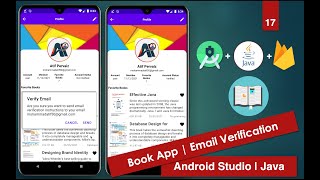Book App Firebase | 17 Email Verification | Android Studio | Java