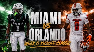 FOOTBALL IS BACK MIAMI CENTRAL VS ORLANDO JONES A LOT OF TALKING GOING ON MUST WATCH