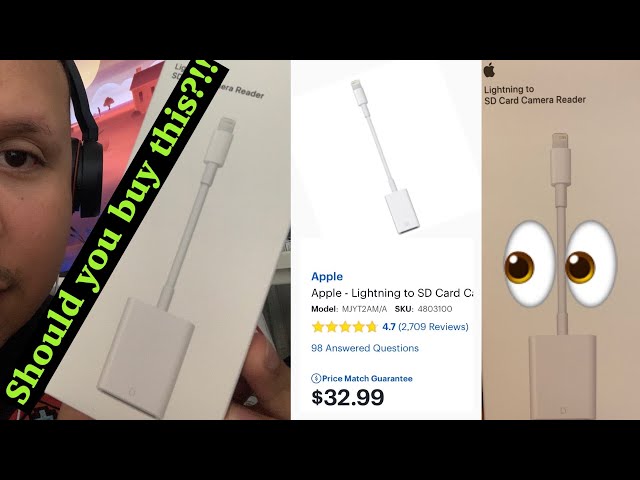 Apple - Lightning to SD Card Camera Reader - IPhone 📲 - should you buy this? Review on purchase
