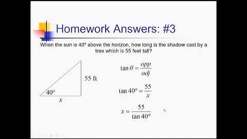 Right Triangle Trigonometry Applications: Problem Set #2