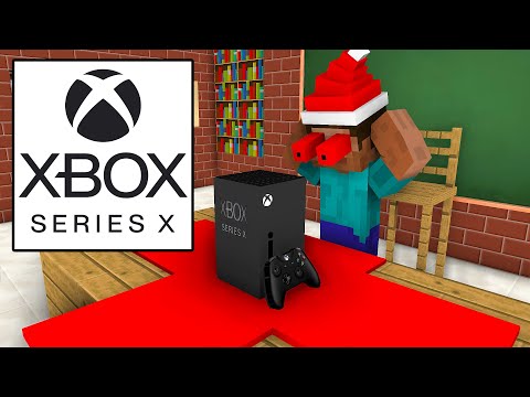 Monster School : UNBOXING XBOX SERIES X AND PS5 CHRISTMAS PRESENT - Minecraft Animation